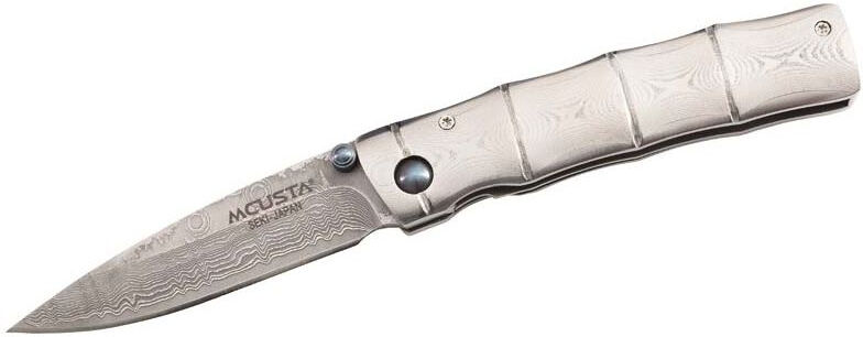 Mcusta zakmes met schede 16,7 cm staal zilver - Zilver