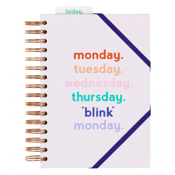 Yes Studio agenda Monday Blink A5 roze papier - Roze