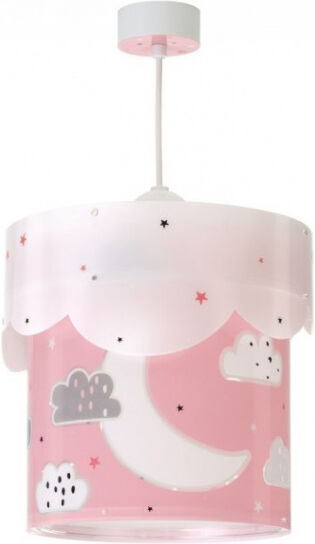 Starbright hanglamp Maan junior 65 x 33 cm wit/roze - Wit,Roze