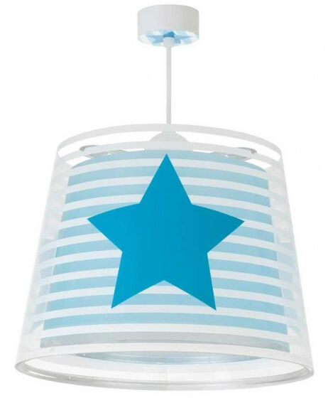 Starbright hanglamp Sterretje junior 65 x 24 cm wit/blauw - Wit,Blauw