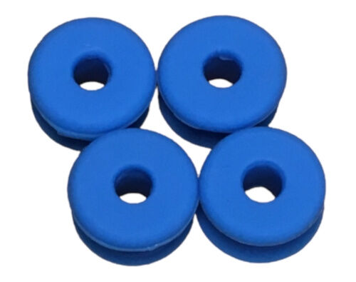 Cookai antislipdoppen 2 cm siliconen blauw 4 stuks - Blauw
