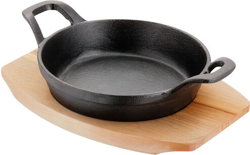 Horwood serveerplank Judge Sizzle & Serve 24 cm hout naturel - Naturel,Zwart