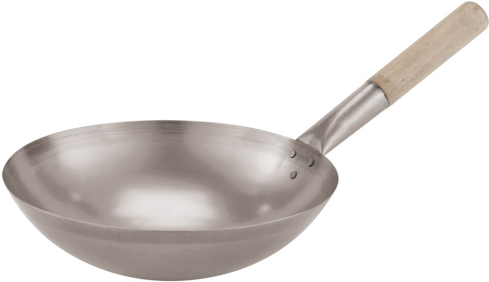 Paderno wokpan 31 x 9 cm RVS zilver - Zilver
