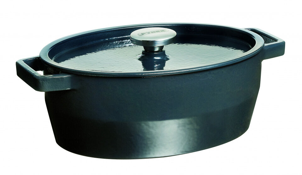 Pyrex braadpan Slowcook 39,5 x 26,2 cm gietijzer zwart - Zwart