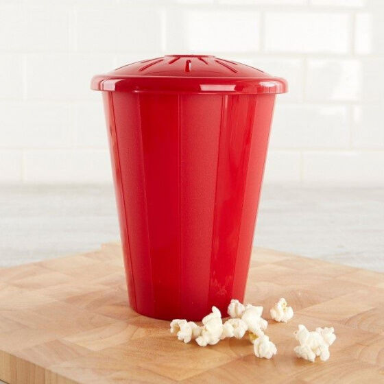 123schoon Magnetron Popcorn Maker - Rood