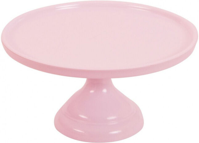 A Little Lovely Company taartplateau 23,5 cm melamine roze - Roze