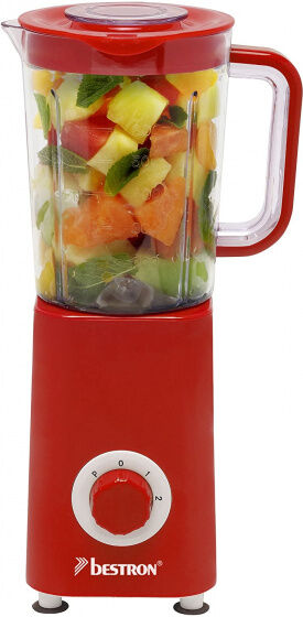 Bestron blender 0,6 liter rood - Rood