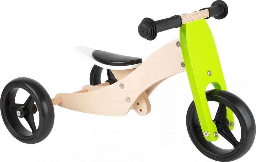 Small Foot Tricycle Trike 2 in 1 loopfiets 10 Inch Junior Groen