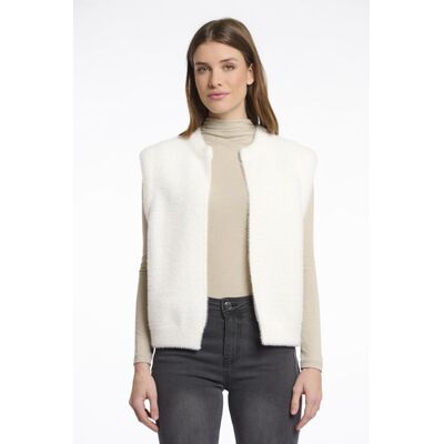 Rino & Pelle Gilet Elona Snow White - L Rino & Pelle Gilet Elona Snow White - L