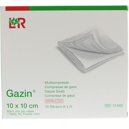 Gazin Gaaskompres 10 x 10 steriel 5 x 2