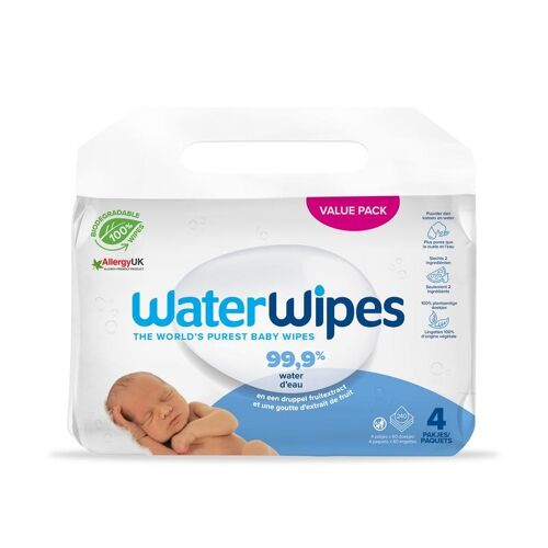 Waterwipes Babydoekjes 4-pak