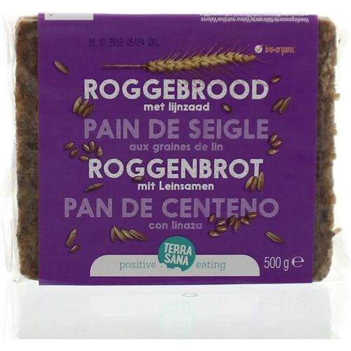 Terrasana Roggebrood lijnzaad bio