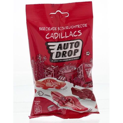 Autodrop Beroemde bosvruchtrode cadillacs snackpack