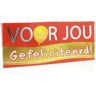 Voor Jou! Wensreep melkchocolade gefeliciteerd