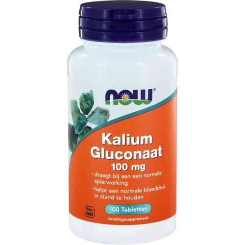 NOW Kalium gluconaat 100 mg (100 tab)