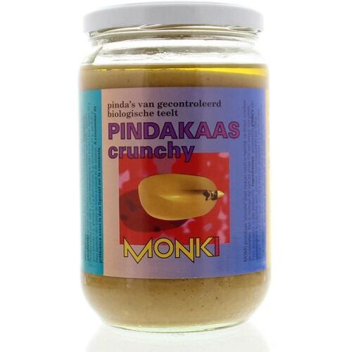 Monki Pindakaas crunchy met zout eko bio