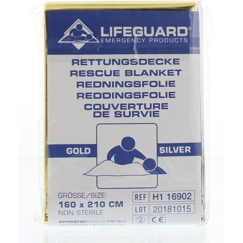 Lifeguard Reddingsdeken goud/zilver 160 x 210