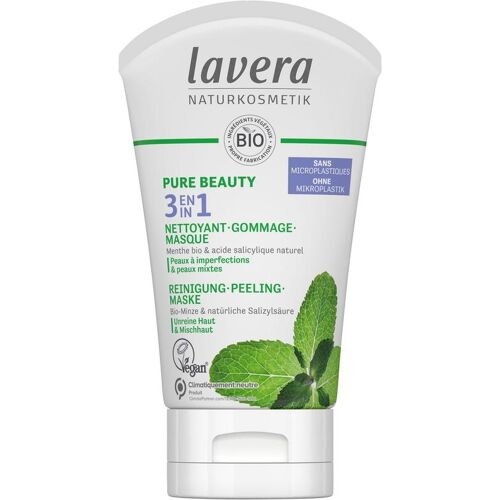 Lavera Pure Beauty 3-in-1 reiniger - peeling - masker FR-