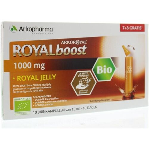 Arkopharma Royal Boost Royal Jelly (7 + 3) 15 ml per ampul bio (10 ampullen)