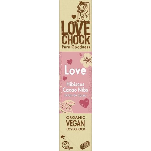 Lovechock Love hibiscus cacao nibs bio