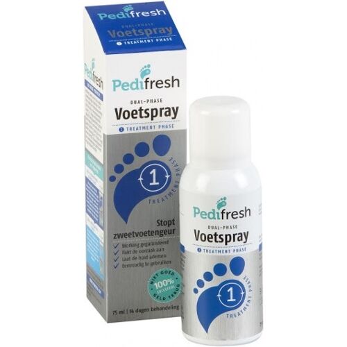 Pedifresh Fase 1 tegen acute zweetvoeten spray