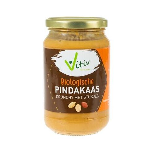 Vitiv Pindakaas crunchy met stukjes bio