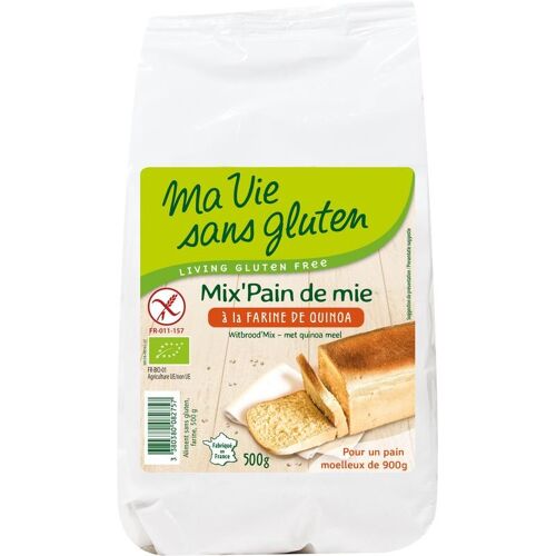 Ma Vie Sans Wit broodmix met quinomeel bio glutenvrij (500 gr)