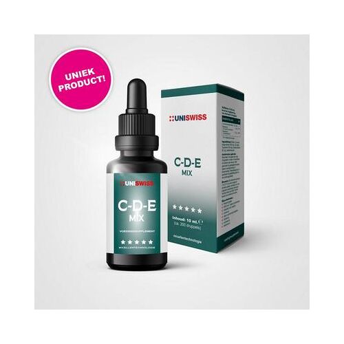 Uniswiss C-D-E mix (curcumine, vitamine D3, vitamine E) 10ml
