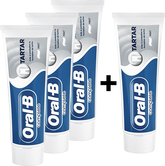 Oral-B Tartar Control Mint Tandpasta 3+1 GRATIS