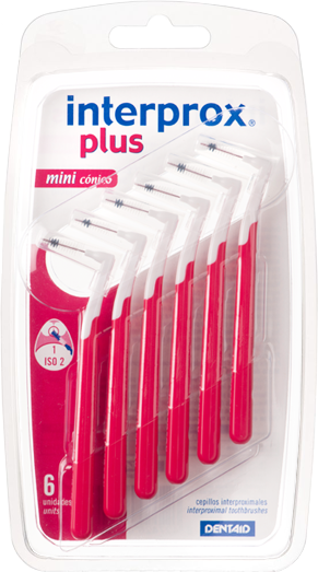 Interprox Plus Mini Conical 2mm-4mm rood – 6 stuks