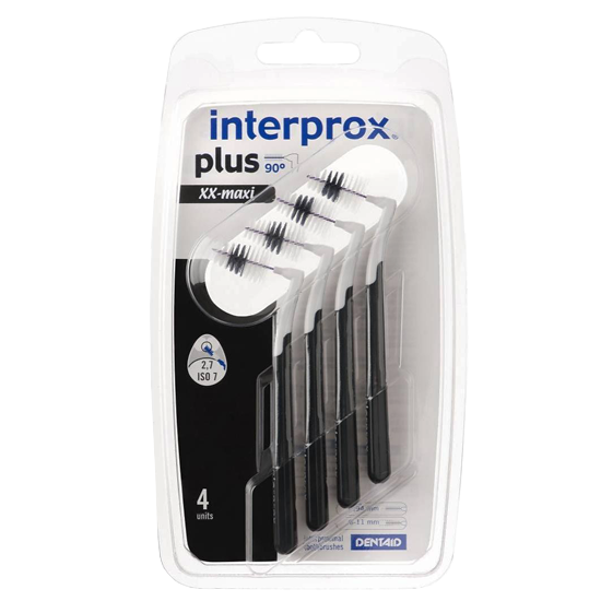 Interprox Plus XX Maxi 6mm – 11mm zwart – 4 stuks