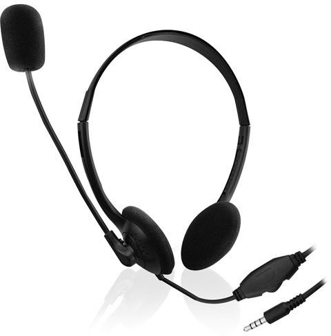 Ewent EW3567 Headset On-Ear + Microfoon - Zwart