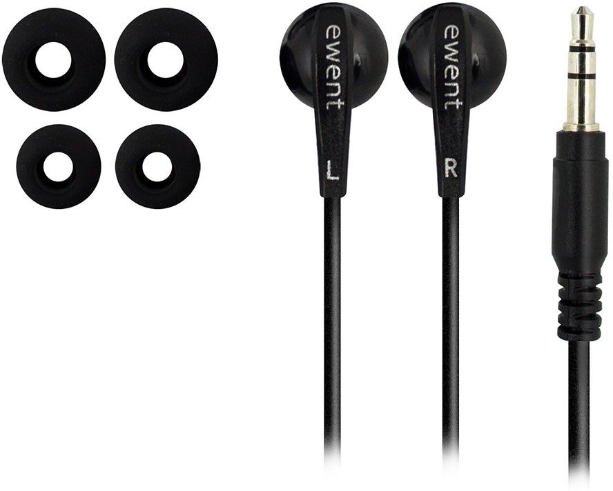 Ewent EW3584 In-Ear Koptelefoon/Oordopjes - Zwart