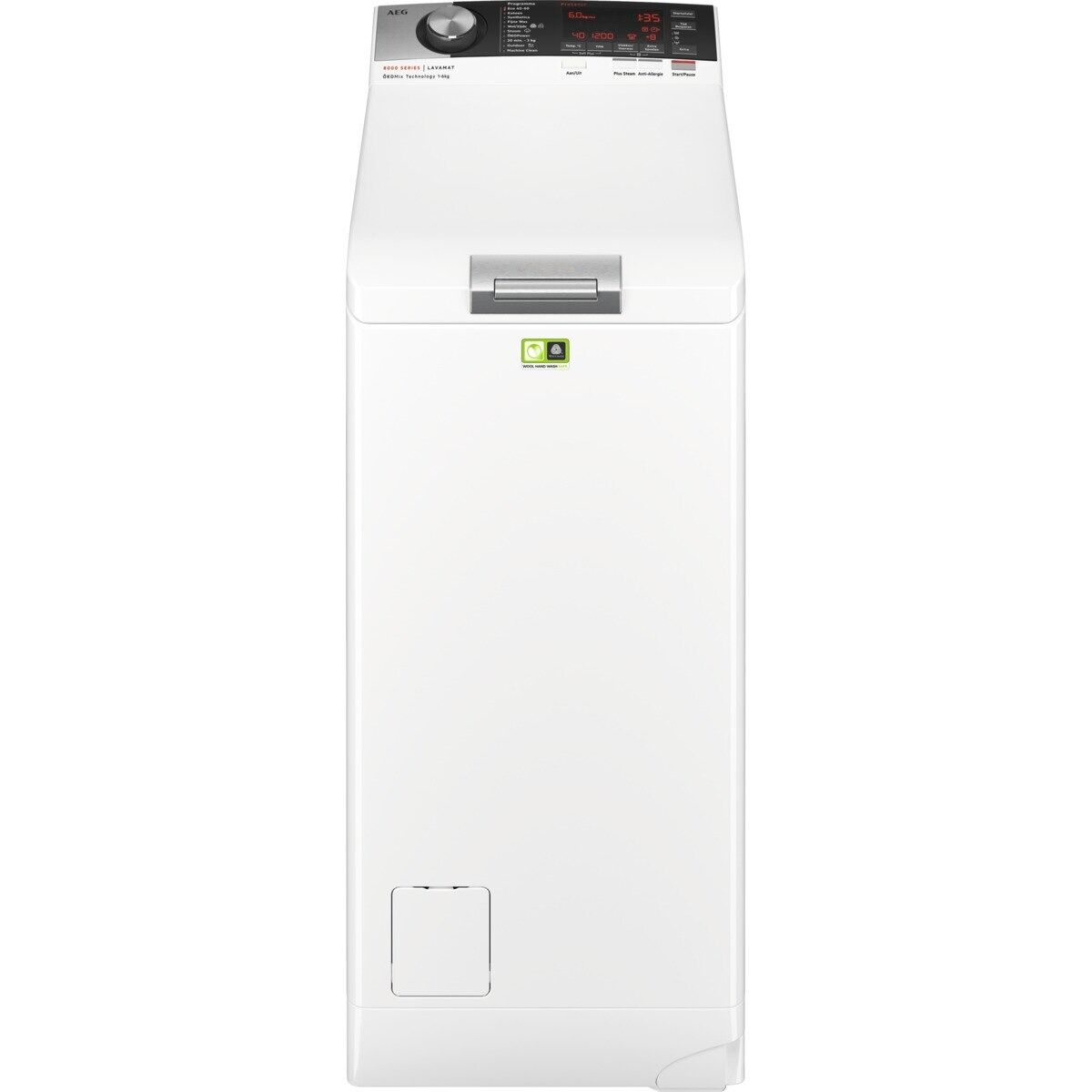 AEG L8TEN65C Wasmachine bovenlader Wit