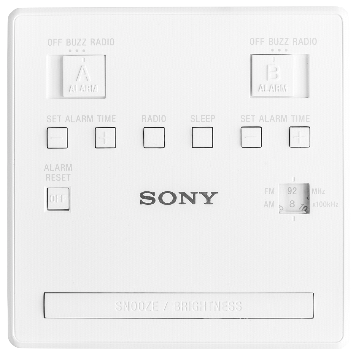 Sony Klokradio Icf-C1T Wit Fm/Am