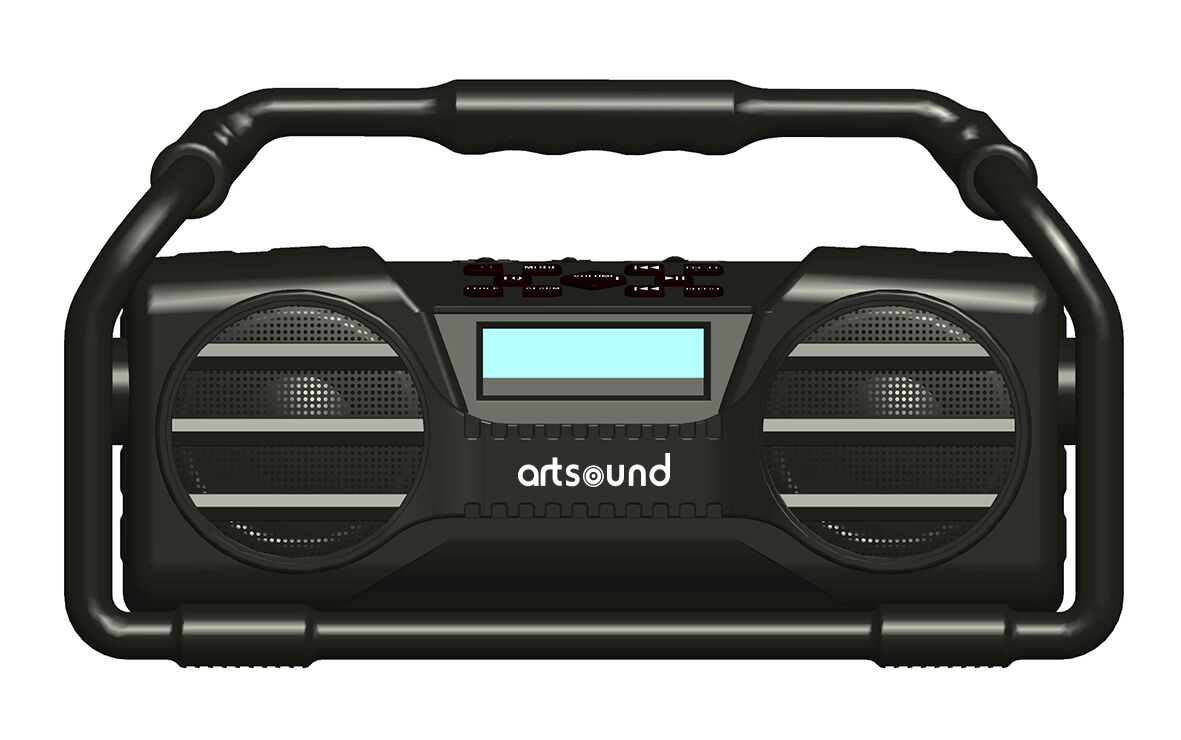 ArtSound U6, oplaadbare digitale all-round radio, zwart