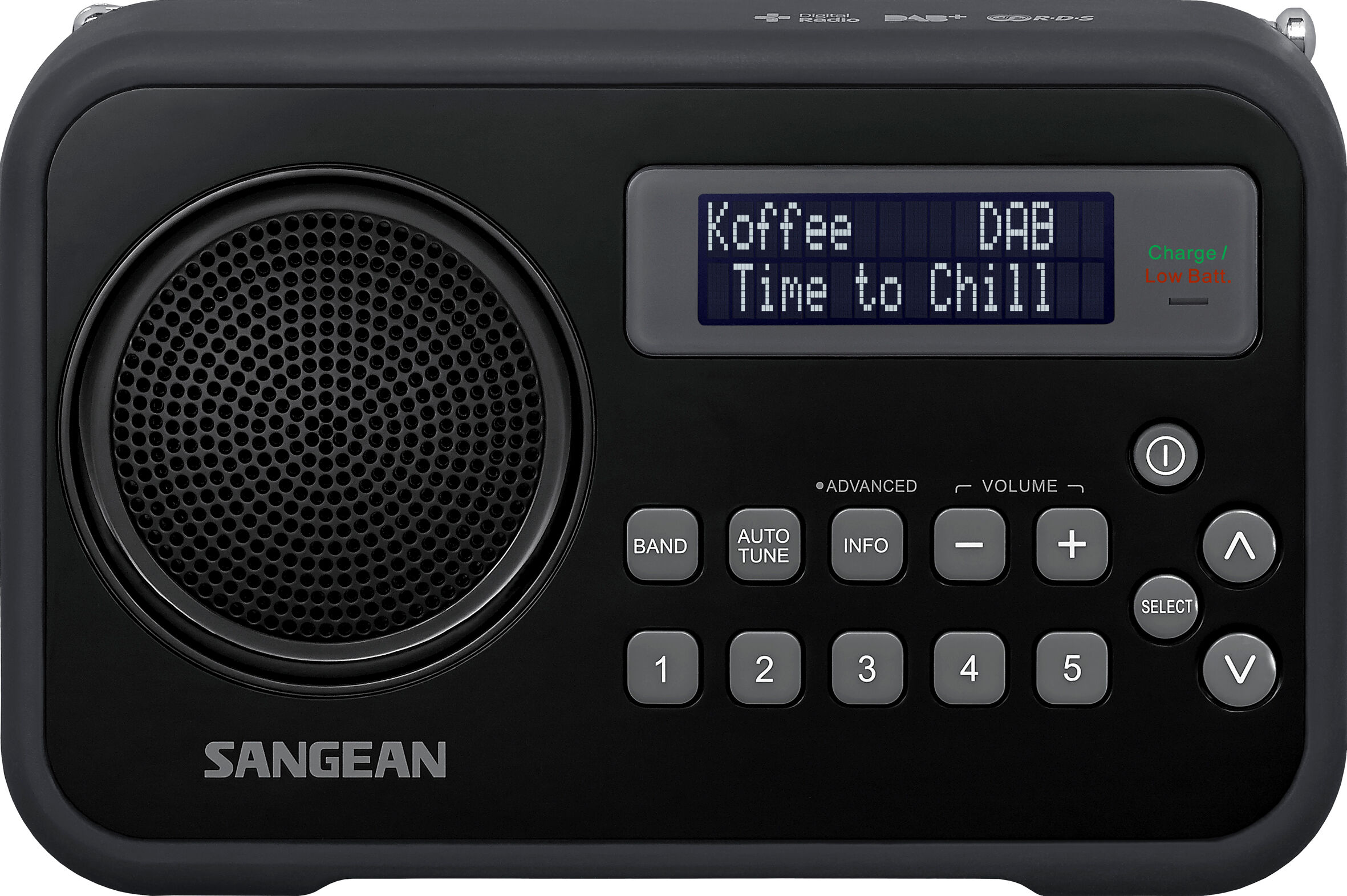 Sangean DPR-67, digitale radio, adapter incl. tasje, DAB+, z