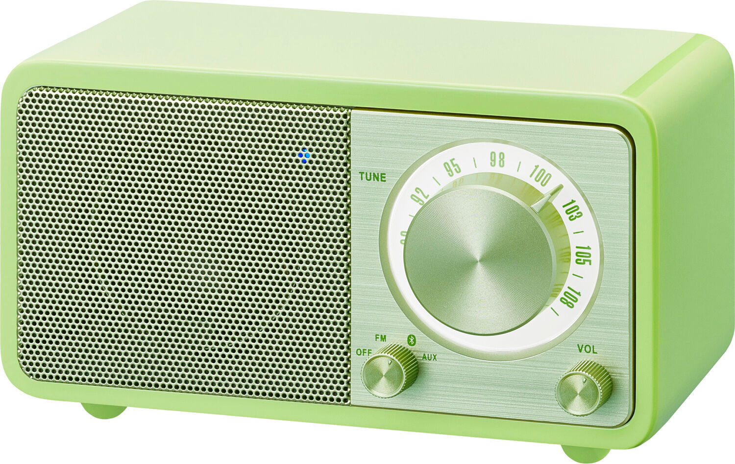 Sangean WR-7 Houten Cabinet Radio Groen