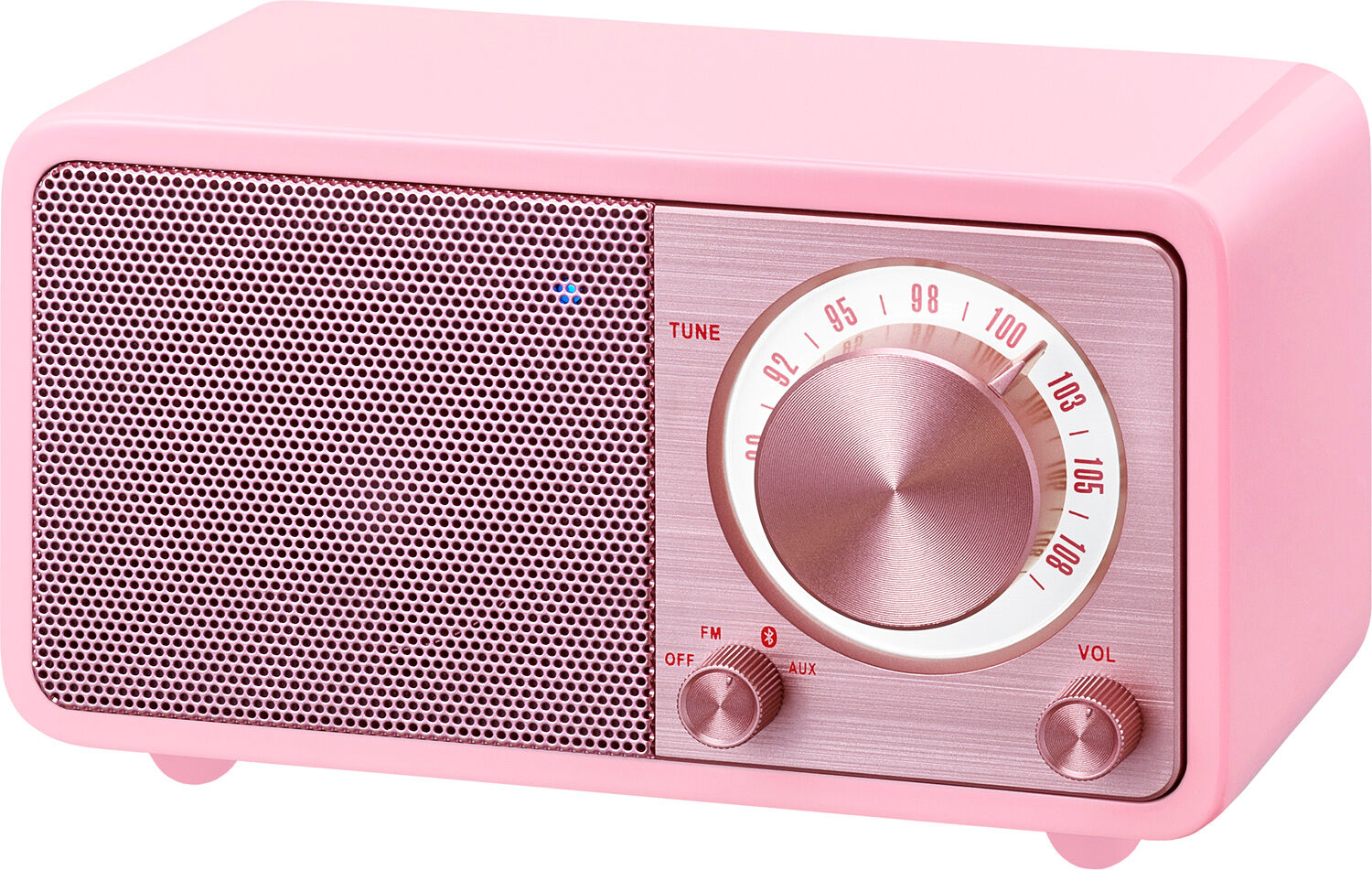 Sangean WR-7 Houten Cabinet Radio Roze