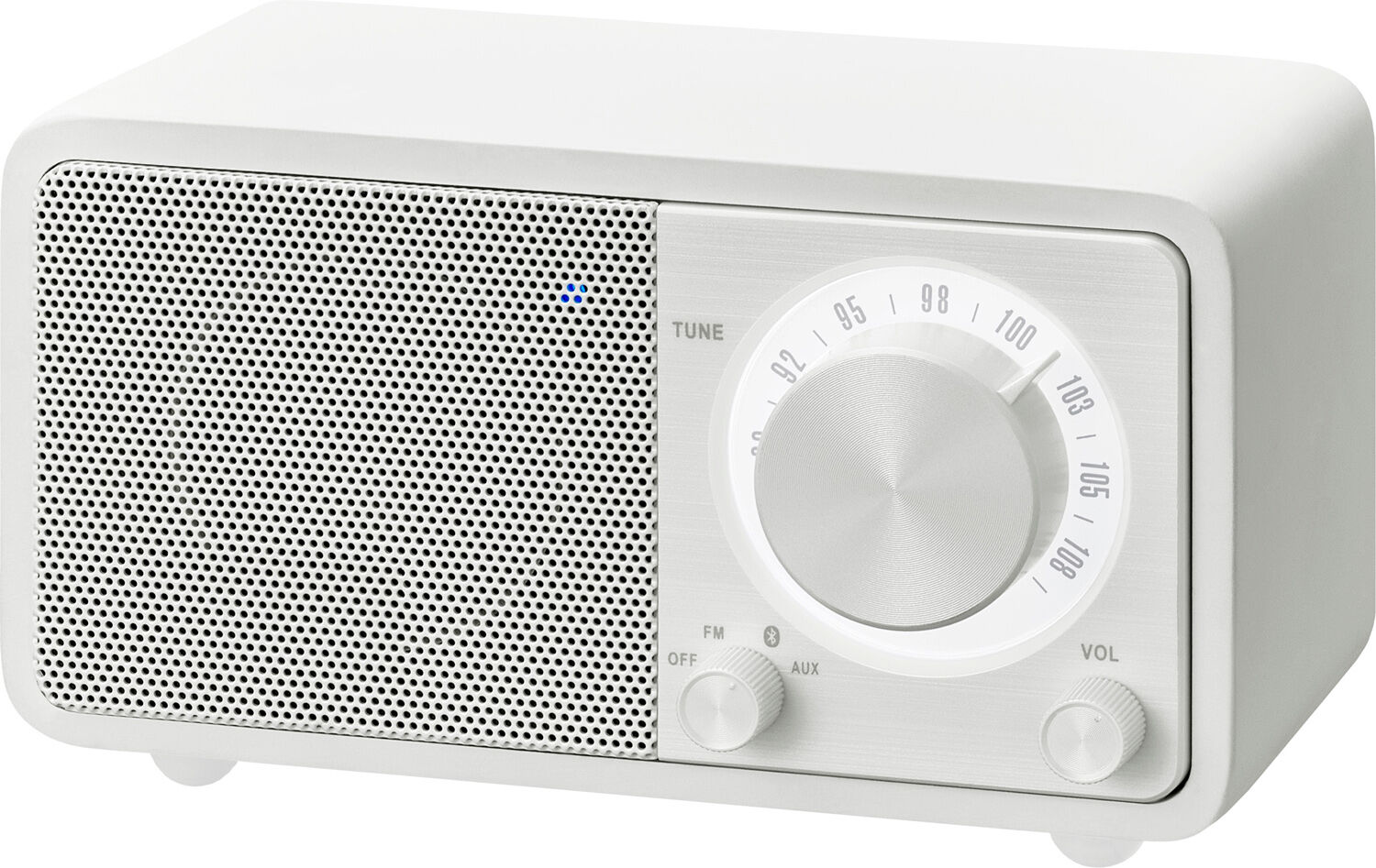 Sangean WR-7 Houten Cabinet Radio Wit