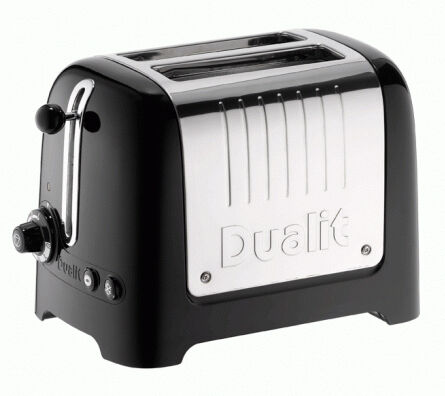 Dualit DU26225 2 Lite Peek&Pop / Bagel&Defrost Gloss Black