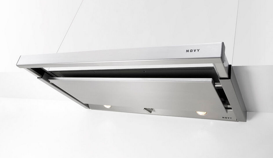 Novy 662 uitschuifkap 60 cm inox