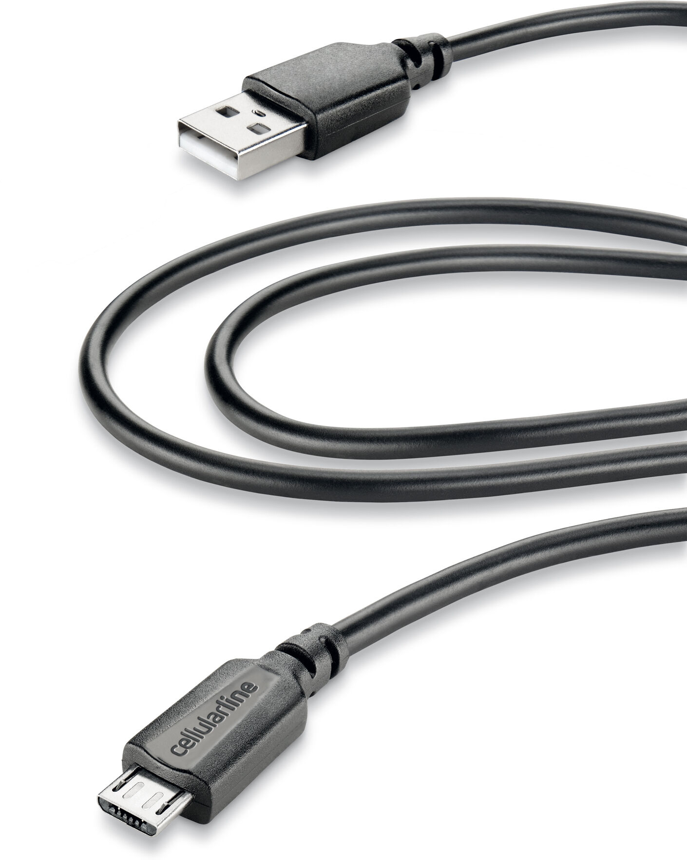 Cellular Line Data kabel, micro-usb home 2m, zwart