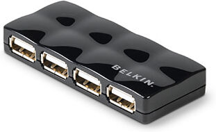 Belkin F5U404cwBLK USB 2.0 4-Port Hub