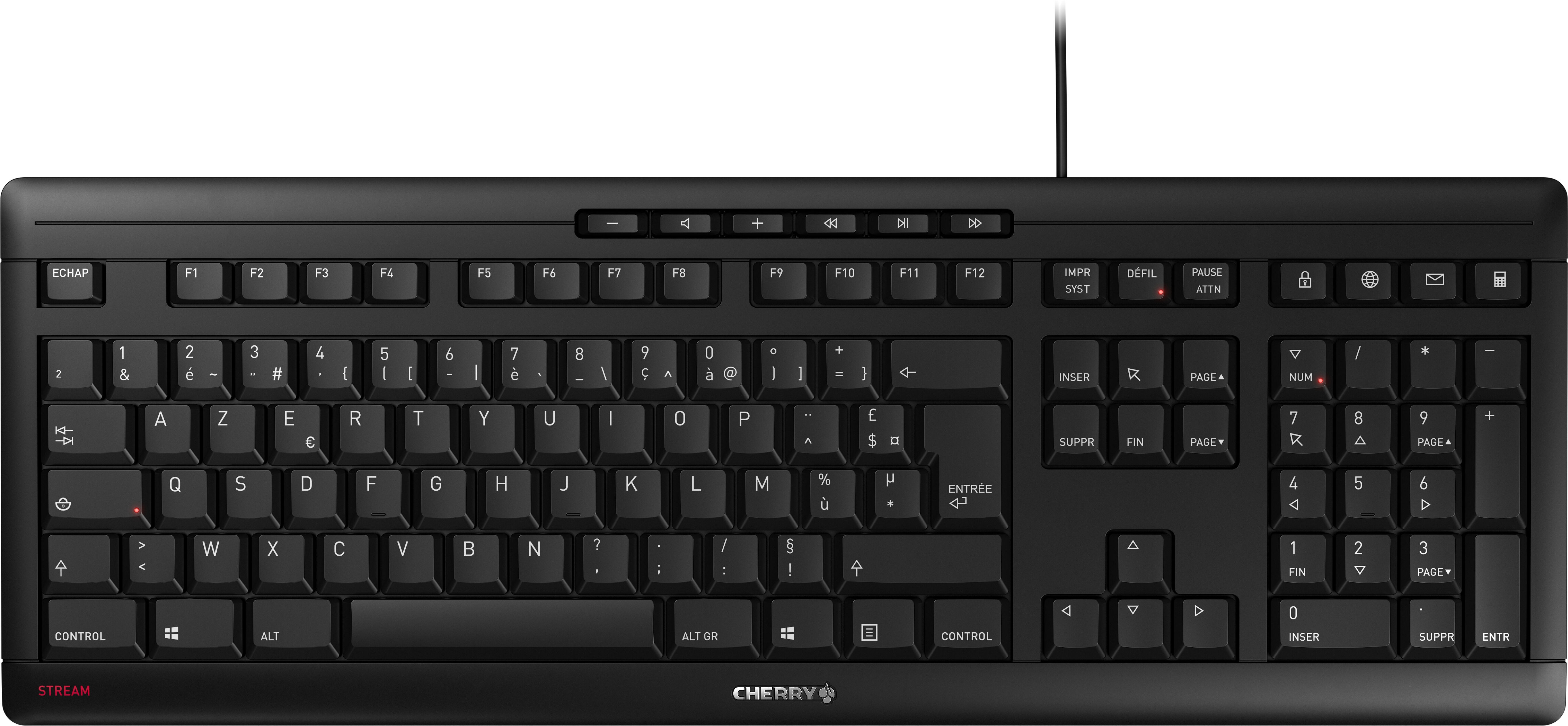 Cherry Stream Keyboard Black (FR)