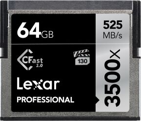 Lexar CFast 2.0 Professional 3500x 64GB