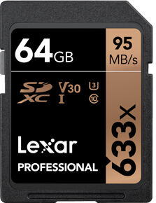 Lexar SDXC Professional UHS-I 633x 64GB