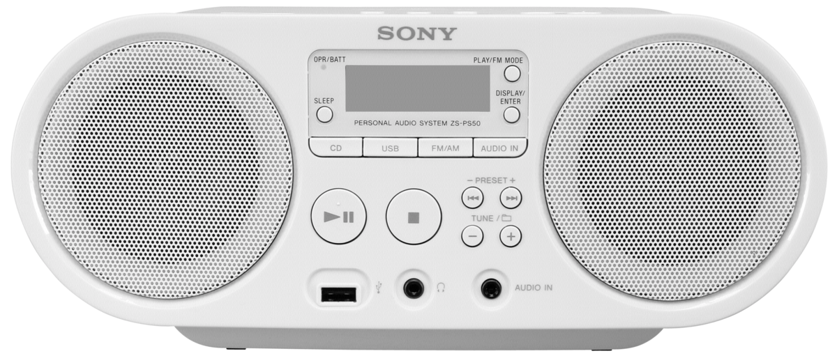 Sony Boombox ZS-PS50 Wit