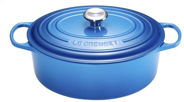 Le Creuset Gietijzeren Ovale Braadpan Marseilleblauw 31cm