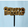 Doggi.nl Taart topper 'Happy Barkday'